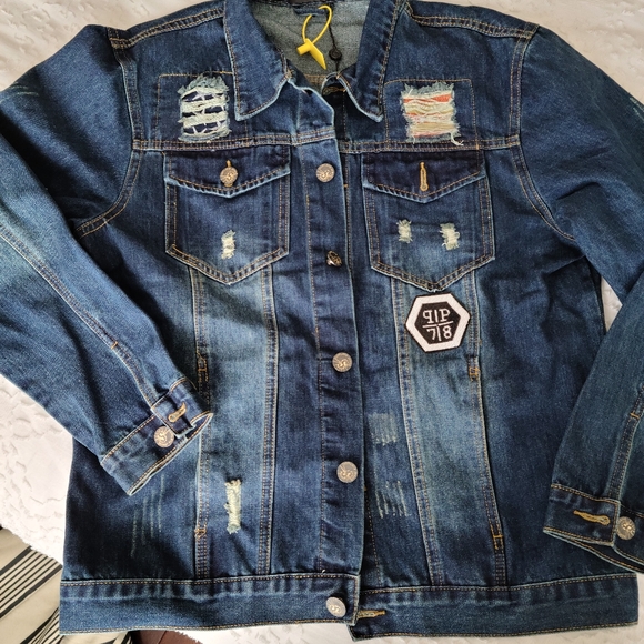 Philipp plein denim jacket - Picture 2 of 2